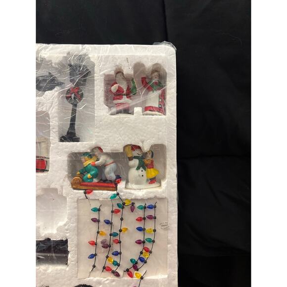 Department 56 Large Set Village Accessories Many Pieces Trees Lights Figurines - Picture 5 of 14